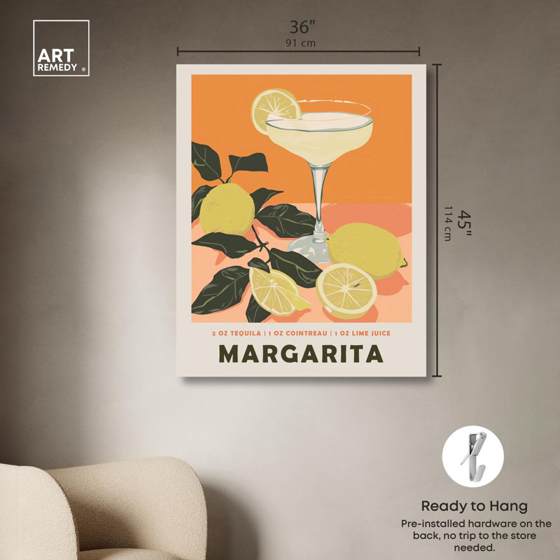 Margarita, Toile tendue, H 45 po x l 36 po x P 1,5 po