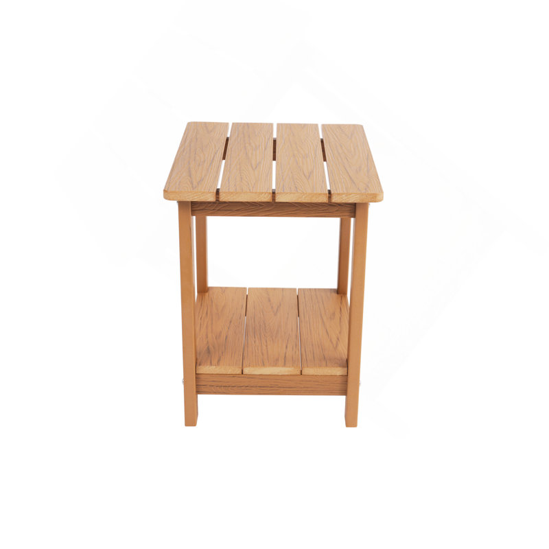 Wood Grain Imitation Wood Side Table, Simple Yet With A Touch of Texture. A Small Tabletop for Outdoor Picnics