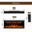Schonbrunn Recessed Wall Mounted Electric Fireplace, Wide Screen & Ultra-Thin Frame-983887255