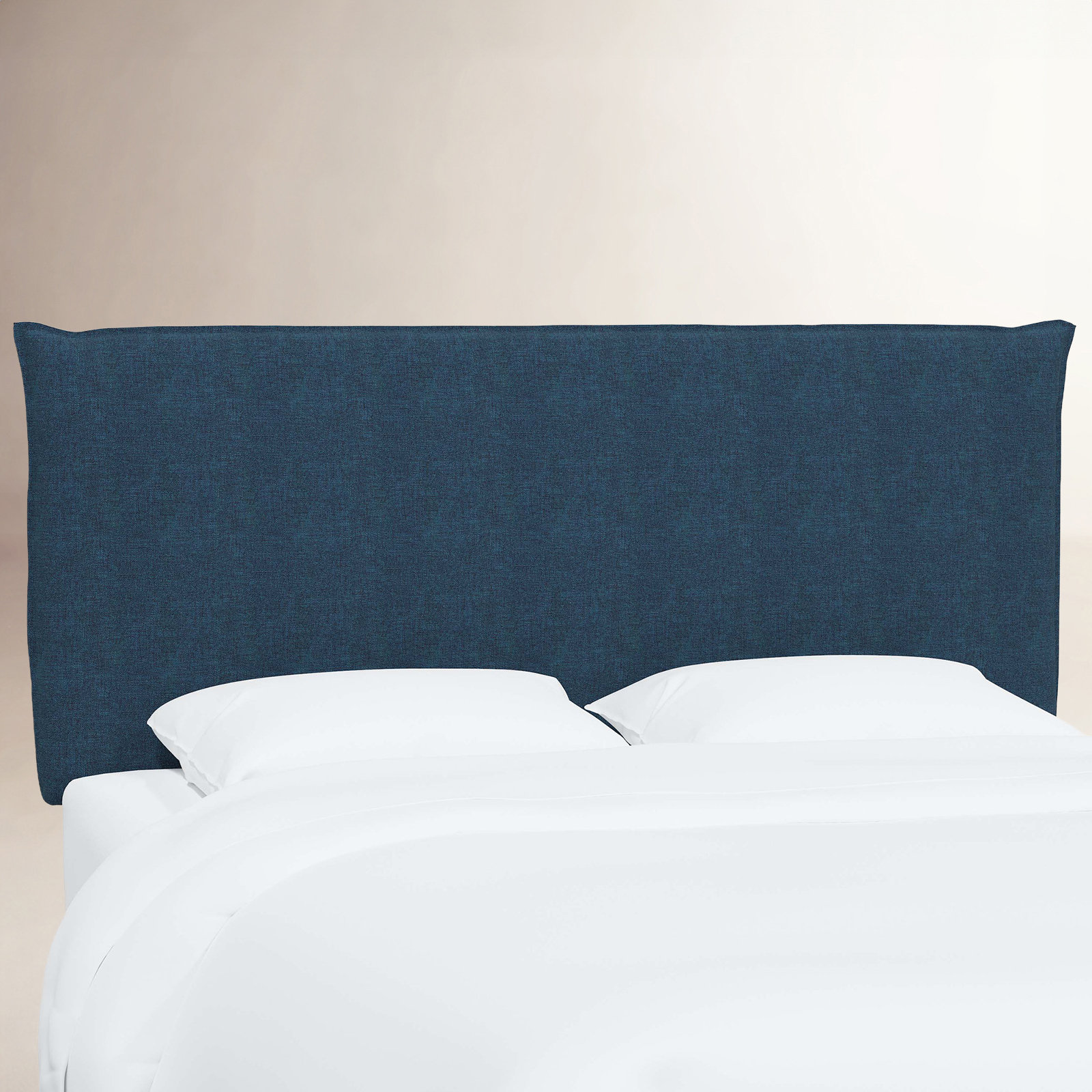 Halcyon Upholstered Headboard, California King, Zuma Navy Textured Linen
