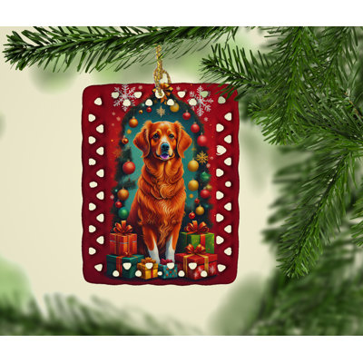 Ornement en porcelaine de Noël Nouvelle-Écosse