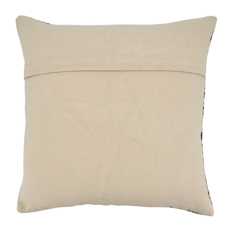 Ridgewater Collection Appliqued Cotton Throw Pillow, Polyester/Polyfill/Polyfill