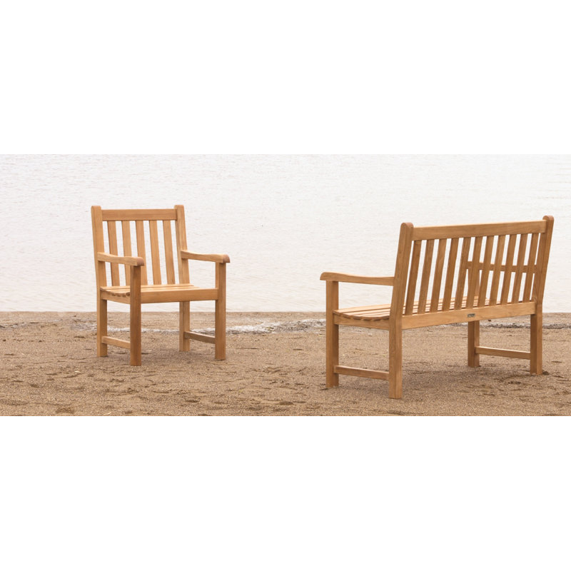 Classic Teak Outdoor Garden Bench, 48"