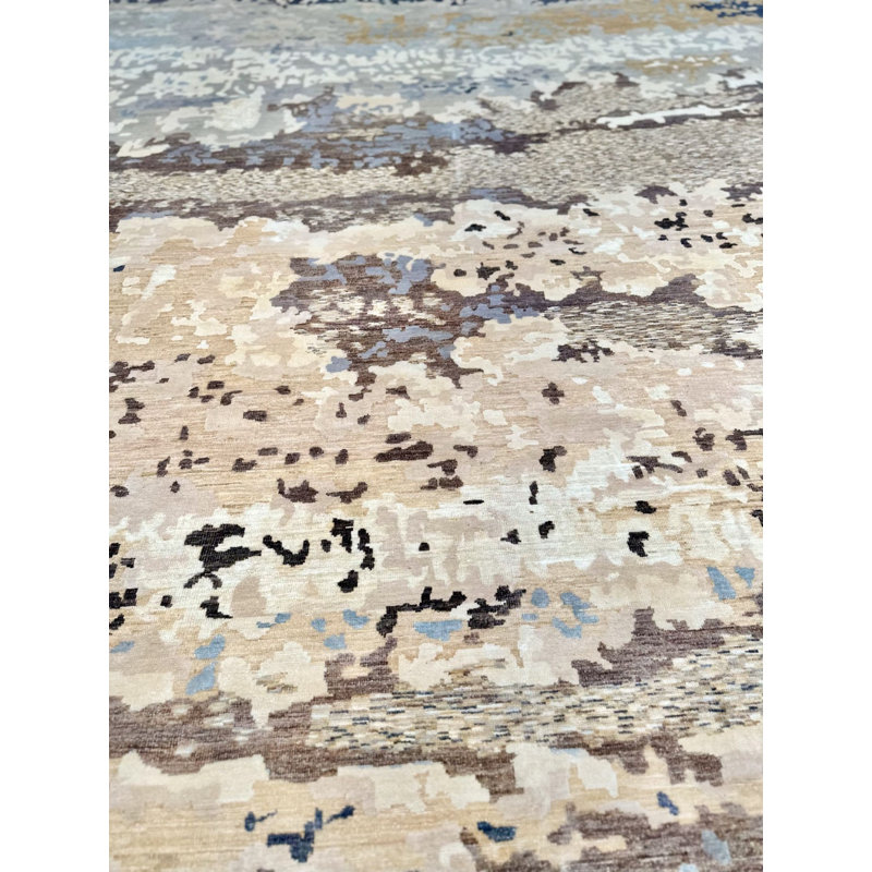 Proprietary Patterns Abstract Area Rug in Derby Ivory, Rectangle 10' x 14'