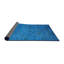 Tapis floral bleu-1255507728