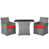 Cadre gris / coussin rouge