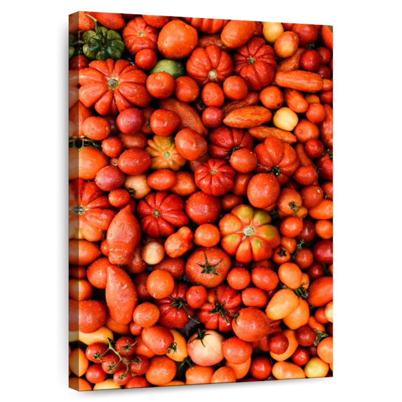 Légumes rouges et oranges Yarlin, H 48 po x l 32 po