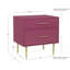 Table de chevet à deux tiroirs Baugh Glam-2105475016