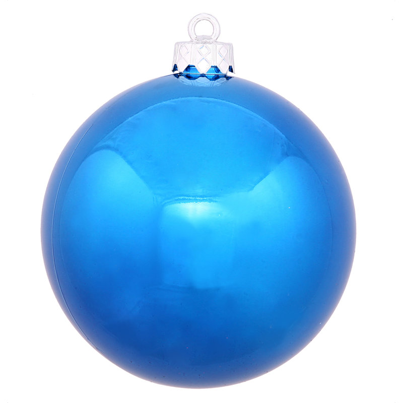 Décoration de boule décorative des Fêtes, Bleu, 6" H x 6" W x 6" D