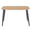 Huetter 5-Piece Casual Dining Set - Spacious Rectangular Table & 4 Curved Plastic Chairs-1390103034-1408555231