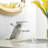 Waterfall Single Hole Single-Handle Low-Arc Bathroom Faucet With Glass Spout-107402231