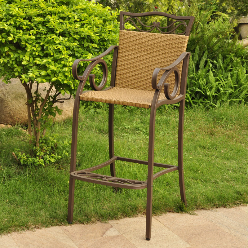 Arvi PVC Wicker Outdoor Stool