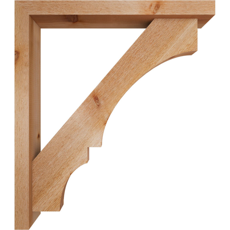 Support de bloc Balboa avec entretoise décalée, 32 x 28, Cèdre rouge occidental de l 4 po (scié brut)