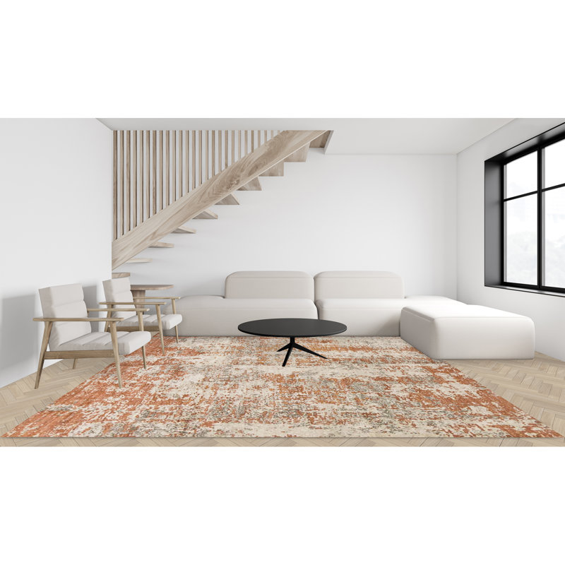 Abstract Area Rug, Rectangle 7'11" x 9'10"