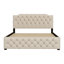 Lit plateforme tapissier avec lit gigogne et 2 ensembles de ports USB-783303825