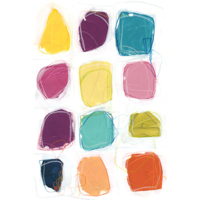Vivid Windows I by June Erica Vess - Painting Print