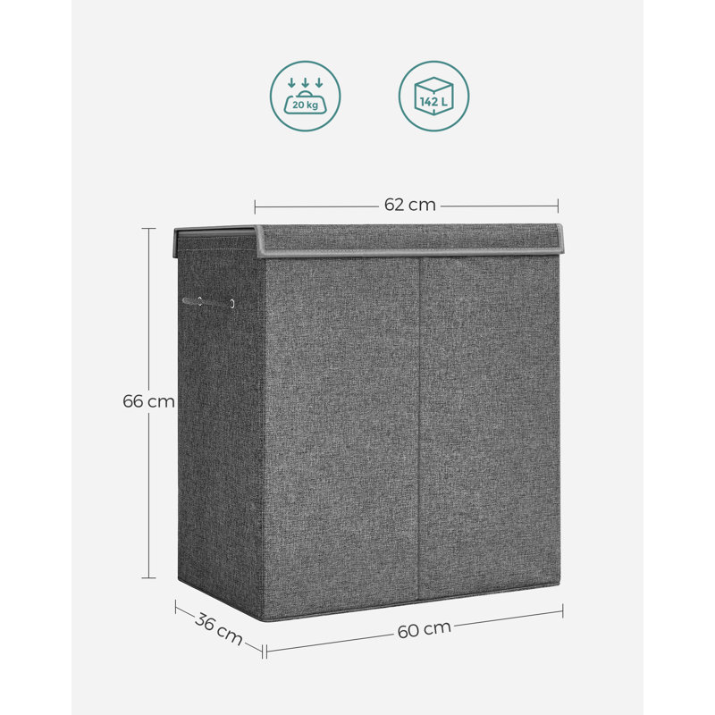 Wood Laundry Hamper with Handles