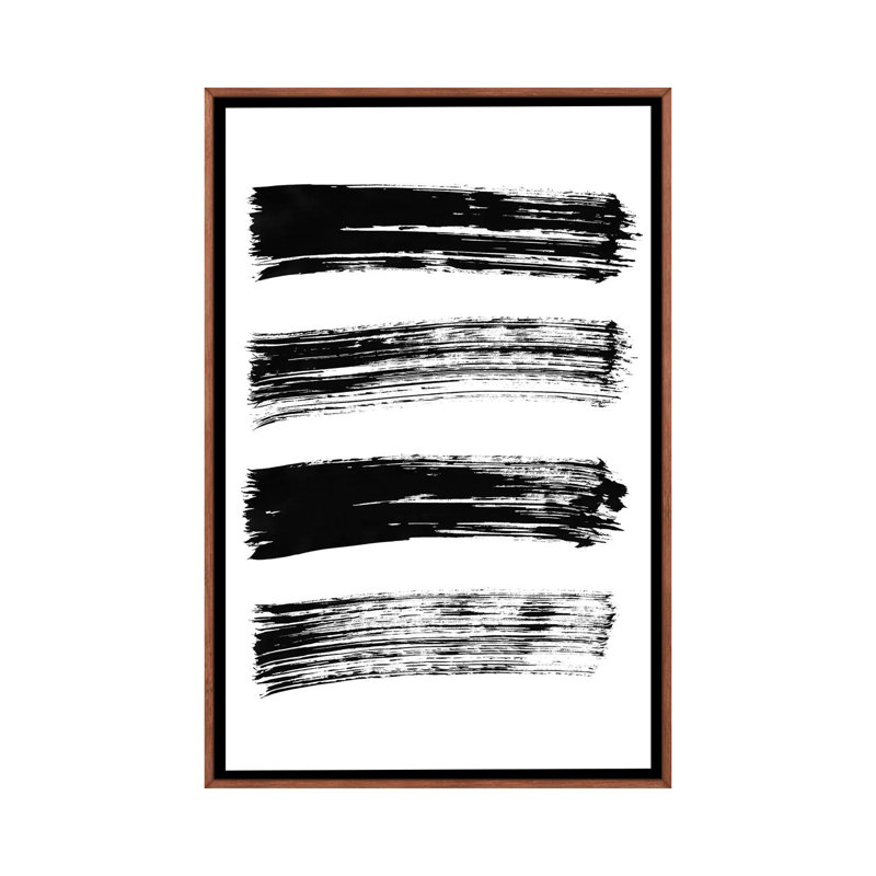 Lines Of The Heart by Melissa Selmin - Painting on Canvas, Classic Brown Wood Framed, 66.04 cm H x 45.72 cm W