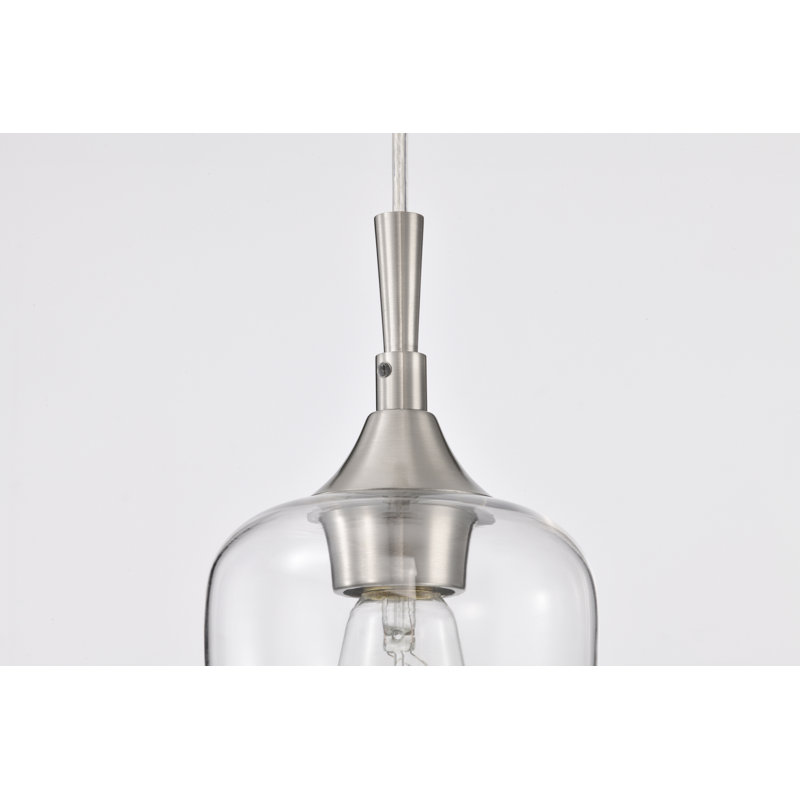 Laureen 1 - Light Dome Pendant, Brushed Nickel