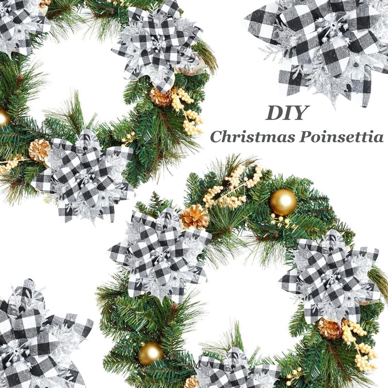 5.7cm Solid Colour Ornament Accessory, Black/White