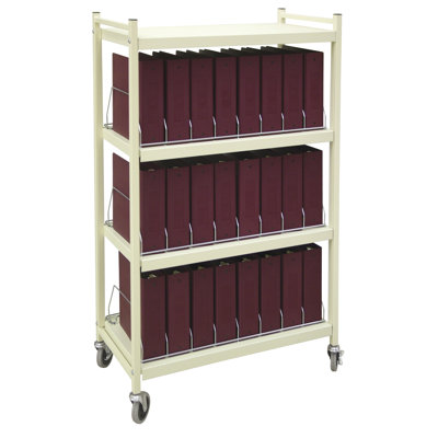 Big Beam 55.13'' H x 34.5'' W File Cart with Wheels
