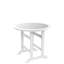 Table de patio - Teinture et huile, couleur blanche et grise