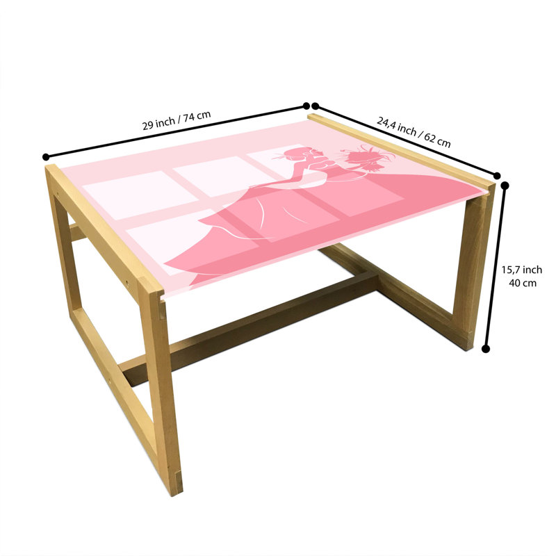 Jakayln Trestle Coffee Table, 40cm H x 74cm W x 62cm D