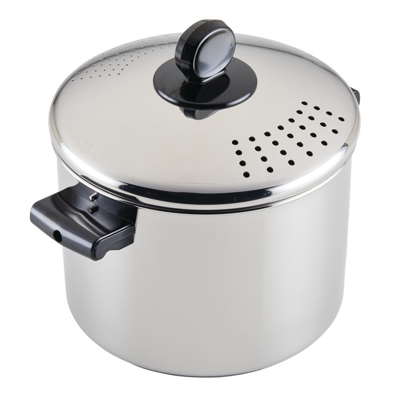 Farberware Classic Stainless Steel 8-Quart Covered Straining Stockpot