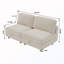 Canapé convertible 2 places avec rangement-2060370742
