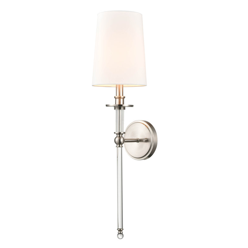 Delilah Steel Wallchiere, Satin Nickel