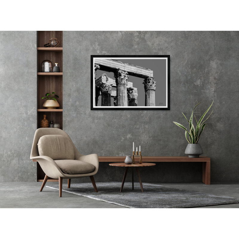 Corinthian Jupiter III In Black & White Print by Tim Klein