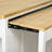 Kitchen Island With Extendable Meal Prep Table, Rubber Wood Veneer Surface, Storage Compartments, Power Outlets Ac-247310790
