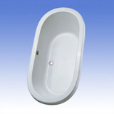 Nexus 71.375" x 35.35.4375" Freestanding Soaking Bathtub