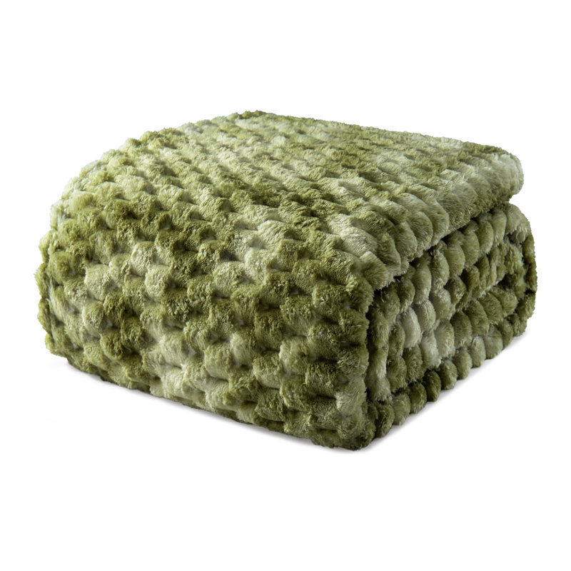 Radom Throw Blanket, Olive Green
