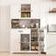 Garde-manger autoportant 67,7 po avec 5 portes et tablettes ouvertes-1747118929
