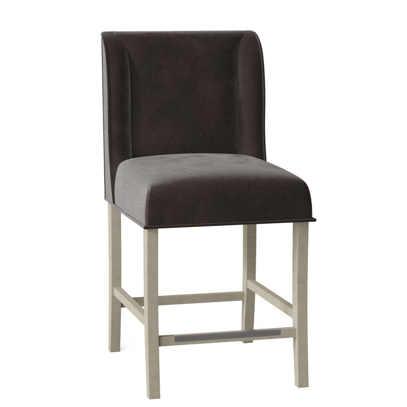 Tabouret de bar et de comptoir Dora, Espresso, 100 % polyester vison 9953, Tabouret de comptoir (assise à une hauteur de 26,