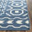 Rodgers Hand Woven Flat Weave Wool/Cotton Geometric Rug in Dark Blue/Ivory-397829895