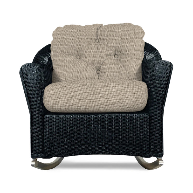 Reflections Outdoor Rocker Chair, Decorline Natural, Ebony