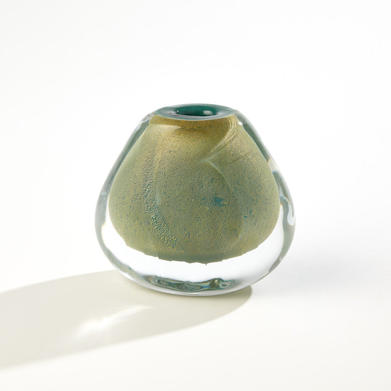 Vase conique - Or vert