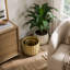 Ensemble de 3 jardinières en métal vieilli