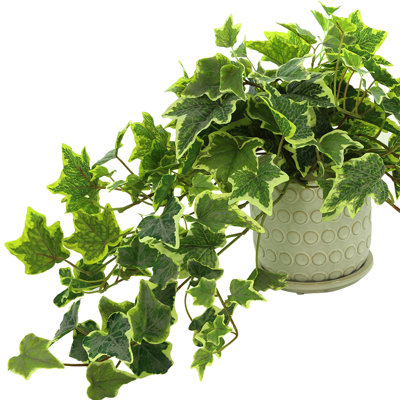 Verdant Vines Faux Ivy Plant in Ceramic Pot