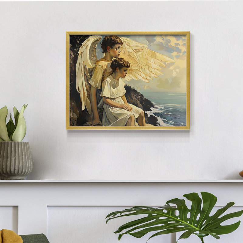 Angels From Above-XCII - Impression encadrée - Restickable, H 16 po x l 20 po