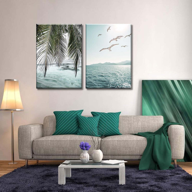 2 Piece Wrapped Canvas Wall Art