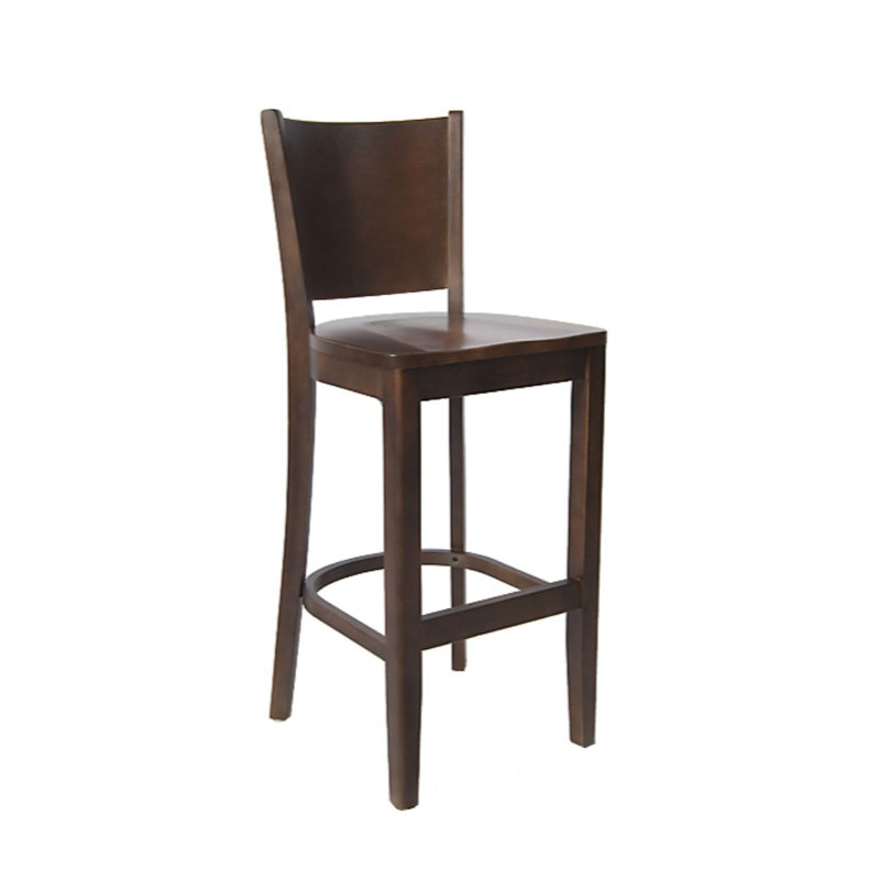 Solid Wood 29" Bar Stool, Walnut