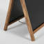 Tabletop Double-Sided Mini A Board With Erasable Chalkboard (Dark Wood 12X24)-70181329