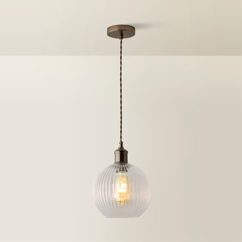 1 - Light Brushed Brass Pendant