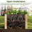 Elevated Planter Box With Open-ended Base For Deep-rooted Vegetable-932844859