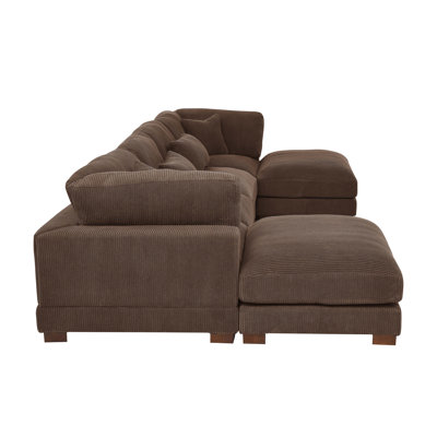 Andreco Corduroy U-Shaped Sectional Reversible