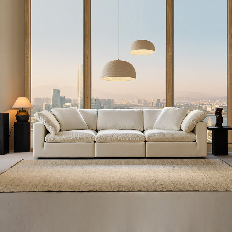 Canapés modulaires 3 pièces 3 pièces, Beige
