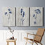 Indigo Botanical I - ensemble de 3 reproductions sur toiles tendues